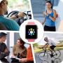 Amazqi Smart Watch, Smartwatch Phone with SD Card Pedometer Call Text Notification SIM Card Slot Music Player Camera Compatible for Android Samsung Huawei and iPhone (Partial Functions) for Men Women