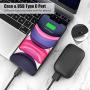 True Wireless Earbuds,Bluetooth 5.0 Headphones with 2000mAh Charging Case LED Battery Display,TWS Stereo Noise Cancelling IPX7 Waterproof in-Ear Built-in Mic Earphones,Deep Bass Headset for Sports