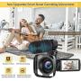Ultra HD Video Camera Camcorder with Powerful Microphone 1080P Vlogging Camera Recorder 3.0 Inch IPS Screen 16X Zoom Camcorders YouTube Camera Remote Control, Lens Hood,Battery Charger