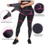 SCOBUTY Thigh Trimmer, Waist Trainer, High Waist and Thigh Trimmer, 3 in 1 Weight Loss Butt Lifter Waist Trainer Shaping Slimming Support, Hips Belt Trimmer Body Shaper (Pink)