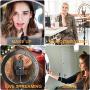 10" LED Ring Light with Tripod Stand & Dimmable Brightness, Selfie Ring Light with Phone Holder for Live Streaming, Makeup, YouTube, Photography Compatible with iPhone & Android