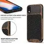 TENDLIN Compatible with iPhone XR Case Wood Grain with Carbon Fiber Texture Design Leather Hybrid Slim Case Compatible with iPhone XR (Carbon & Leather & Wood) TENDLIN Compatible with iPhone XR Case Wood Grain with Carbon Fiber Texture Design Leather Hybrid Slim Case Compatible with iPhone XR (Carbon & Leather & Wood)