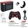 Leton Wireless Mini Mobile Game Controller for PC/Android Smartphone/Smart TV/TV Box/ PS3/iPhone XR iPhone 11 2.4GHZ Bluetooth Gaming Gamepad Joystick Controller for Samasung A51 A71 S20 S9 S8 etc