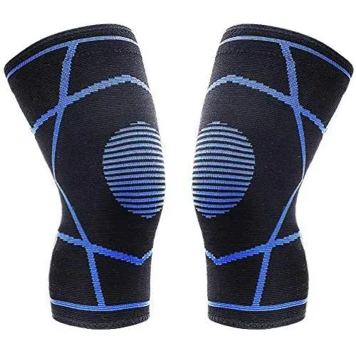 ELURH Compression Knee Brace-Knee Support for Joint Pain Relief, Running, Biking, Basketball, Gym, Workout-Knee Wrap, Knee Sleeve for Men and Women(2 Pack,L) ELURH Compression Knee Brace-Knee Support for Joint Pain Relief, Running, Biking, Basketball, Gym, Workout-Knee Wrap, Knee Sleeve for Men and Women(2 Pack,L)