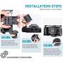 Neewer Camera Cage Compatible with BMPCC 4K and 6K Blackmagic Design Pocket Cinema Camera 4K and 6K with Quick Shoe Plate and Cold Shoe