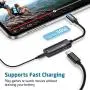 ESR 2-in-1 USB-C PD Headphone Jack Adapter, Type-C to 3.5mm Audio Adapter, for Aux, Stereo, Earphones, Headset, Headphones, Compatible with Galaxy S20/S10/Note10, Pixel 3/4, iPad Pro 2018, Black ESR 2-in-1 USB-C PD Headphone Jack Adapter, Type-C to 3.5mm Audio Adapter, for Aux, Stereo, Earphones, Headset, Headphones, Compatible with Galaxy S20/S10/Note10, Pixel 3/4, iPad Pro 2018, Black