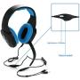 Badasheng BDS-939P 5 in 1 Gaming Headset for PS4 , Iphone , Ipad , Smartphone , Tablet , PC (Laptop & desktop) and Mac , Compatible With XBox One With Using of Microsoft Adaptor ( Blue )
