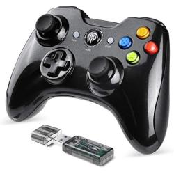 EasySMX Wireless 2.4g Game Controller Support PC (Windows XP/7/8/8.1/10) and PS3, Android, Vista, TV Box Portable Gaming Joystick Handle (Wireless Joystick)