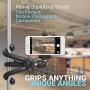 Xenvo SquidGrip Flexible Cell Phone Tripod and Portable Action Camera Holder - Compatible with iPhone, GoPro, Android, Samsung, Google Pixel and All Mobile Phones