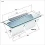 Hiendure Toilet Paper Holder,Double Bathroom Roll Tissue Holders Paper Dispenser with Glass Shelf and 2 Lids