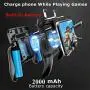 COOBILE Gaming Grip with Portable Charger Cooling Fan,for PUBG Mobile Controller L1R1 Mobile Game Trigger Joystick for 4-6.5" Phone (Upgraded Version 2000mAh)