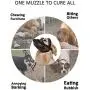 Crazy Felix Nylon Dog Muzzle for Small Medium Large Dogs, Air Mesh Breathable and Drinkable Pet Muzzle for Anti-Biting Anti-Barking Licking Crazy Felix Nylon Dog Muzzle for Small Medium Large Dogs, Air Mesh Breathable and Drinkable Pet Muzzle for Anti-Biting Anti-Barking Licking