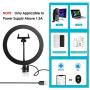 Ring Light 10.2" Selfie Light Ring with Adjustable Bracket (16.56 to 53.5) Remote Control 3 Light Modes &10 Brightness 120 Bulbs Dimmable Ringlight for YouTube Video/Live Stream/Makeup/Photography