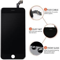 iPhone 6 Plus Screen Replacement Digitizer Frame Assembly Full Set LCD Touch Screen 5.5 inch Black