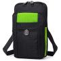 Sentient Wolf Water-Resistant Oxford Fabric Multifunction Phone Bag One Shoulder Phone Waist Bag Diagonal Cross Bag Smart Phone Case Outdoor Bag