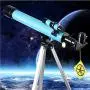 Kids Telescope AZ50600 for Beginners-Refractor Telescope with Adjustable Tripod & Smartphone Adapter & Finder Scope- Portable Travel Telescope Perfect for Kids Children Teens Kids Telescope AZ50600 for Beginners-Refractor Telescope with Adjustable Tripod & Smartphone Adapter & Finder Scope- Portable Travel Telescope Perfect for Kids Children Teens