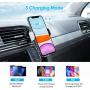KAPPLUS Wireless Car Charger Mount,10W Qi Fast Charging Auto-Clamping Car Holder,Windshield Dash Air Vent Phone Stand for iPhone 11/11 Pro Max/Xs Max/Xs/X/XR/8+,Samsung S10/S10/S10+/S9/S9+/S8+