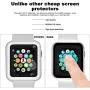 Ritastar for Apple Watch Cover with Screen Protector 38mm,Thin Plating Metal Bumper Case and Hard PET Protective Film,High Sensitive Touch,Impact Resistant,No Bubble for iWatch Series 3/2/1,Silver Ritastar for Apple Watch Cover with Screen Protector 38mm,Thin Plating Metal Bumper Case and Hard PET Protective Film,High Sensitive Touch,Impact Resistant,No Bubble for iWatch Series 3/2/1,Silver