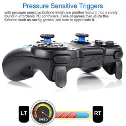 Mobile Game Controller, Wireless Gaming Controller Gamepad for Android iOS for Samsung Huawei iPhone with Retractable Bracket Support 4-6 inch Mobile Phones