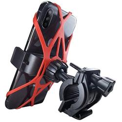 Universal Full 360 Rotation Bike Mount Anti-Slip Easy Strong Solid Grip Bike Mobile Phone Holder for Bike/Bicycle/Motorcycle (RED)