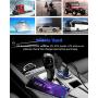 Quick Charge 3.0 USB Car Charger, SunnyTrip 36W Aluminum Waterproof Fast QC 3.0 USB Charger Socket Outlet Power Adapter with LED Voltmeter for 12V/24V Marine Boat Motorcycle ATV Golf Cart Truck