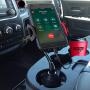 Cup Phone Holder - Smart Phone Car Mount and Air Vent Holder in Red for All Phones,Android Phone Compatible - Adjustable Base 360 - Degree Rotation - Goose Neck - Stand Strap Easy Installment BOGALO