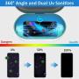 Cell Phone Cleaners Box, Wireless Charger Phone UV Light Cleaners, Professional Disinfecting for Watch Toothbrush Salon Tools