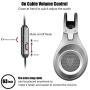 Gaming Headset for Xbox One, PS4, PC, Controller, NUBWO Wired Gaming Headphones with Microphone and Volume Control for PC / Ps4 / Xbox one 1 / Phone/Laptop, Switch Games (Black)