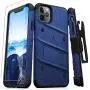 Zizo Bolt Cover - Case for iPhone 11 Pro with Military Grade + Glass Screen Protector & Kickstand and Holster (Blue/Black) Zizo Bolt Cover - Case for iPhone 11 Pro with Military Grade + Glass Screen Protector & Kickstand and Holster (Blue/Black)