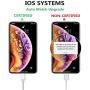iPhone Cable Charger 5Pack 10FT Sharllen iPhone Charging Cable 10 Foot Long iPhone Cord Fast USB Charging Syncing Extra-long Lightning Wire Compatible iPhone11/XS/Max/XR/X/8/8Plus/7P/6/iPad/iPod White