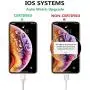 iPhone Cable Charger 5Pack 10FT Sharllen iPhone Charging Cable 10 Foot Long iPhone Cord Fast USB Charging Syncing Extra-long Lightning Wire Compatible iPhone11/XS/Max/XR/X/8/8Plus/7P/6/iPad/iPod White
