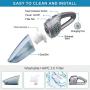 Handheld Vacuum, Handheld Vacuum Cleaner Cordless 8Kpa Strong Suction Powered by Li-ion Battery Rechargeable Quick Charge Tech, Mini Vacuum for Home and Car