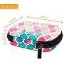 Fintie Carrying Case Compatible with HP Sprocket Photo Printer - Hard EVA Shockproof Storage Portable Travel Bag w/Inner Pocket, Removable Strap and Metal Hook (Moroccan Love)