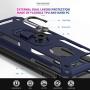 LeYi iPhone 8 Case, iPhone 7 Case, iPhone 6s/ 6 Case with Tempered Glass Screen Protector [2Pack], Military Grade Protective Phone Case with Ring Car Mount Kickstand for Apple iPhone 6/ 6s/ 7/8, Blue