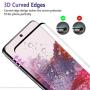 Galaxy S20 Plus Tempered Glass Screen Protector, [9H Hardness] [3D Curved Full Screen] [Support Fingerprint Unlock] Screen Glass HD Protective Film for Samsung Galaxy S20+ 6.7 inch