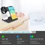 Wireless Charger,3 in 1 Wireless Charging Station for Apple Watch 1 2 3 4 5/Airpods, QI Fast Charger for iPhone 11/11 Pro/11 Pro Max/XS Max/XS XR Plus, Samsung S10 S9 S8 Plus S7, Qi-Certified Phones