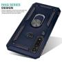 CasemartUSA Phone Case for [Motorola Moto G Power (XT2041)], [Ring Series][Navy Blue] Full Rotating Metal Ring Cover with Kickstand (Tracfone, Straight Talk, Simple Mobile, Consumer Cellular)