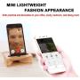 Cell Phone Stand, Fanshu Desktop Mobile Phone Holder Amplifier, Universal Portable Wood Cellphone Dock on Desk Bamboo Bed Stand Mount Cradle for Phone 5 6s 7s 8s Plus X XS Android Type C Smartphone