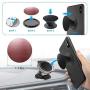 Metal Plate, Pop-Tech 6 Pack Universal Mount Metal Plate with Adhesive for Magnetic Car Mount Cell Phone Holder, 2 Rectangular and 4 Round