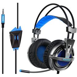 PS4 Headset KingTop Over Ear Stereo Bass Gaming Headphone with Noise Isolation Microphone for PS4 Xbox One S PC Mobile Phones Guarranteed