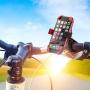 Aduro U-Grip Plus Universal Bike Mount - for Motorcycle, Handlebar, Roll Bar, iPhone X Xs 7 6 6s 7 Plus 5 5s 5c Bike Mount for All Android Smartphones, and GPS Holder (Black/Red)