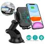 CHOETECH Wireless Car Charger, 10W/7.5W Qi Wireless Fast Charging Car Mount, USB-C Dashboard Phone Holder Compatible with iPhone SE, iPhone 11/11 Pro/11 Pro Max/XS Max, Galaxy S20/S20 Plus/Note10/S10