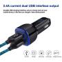 Dual USB Car Charger Adapter, Wall Charger Plug with 2 Pack Fast Charging Type C Cable Compatible for Samsung Galaxy A50 A20 A10e  A11 A51 71 S10e S20