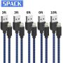 MFi Certified iPhone Charger Cable Durable Lightning Cable, KRISLOG 5Pack(3/3/6/6/10ft) Fast Charging&Syncs Cable Cord Compatible iPhone 11/11Pro/11Pro Max Xs MAX XR 6/7/8 More