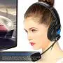 CiCiglow Wired Gaming Chat Headset with Noise-Cancellation Microphone, 3.5mm ABS Lightweight Computer Mobile Phone Over Ear Headphone for PS4(Blue) CiCiglow Wired Gaming Chat Headset with Noise-Cancellation Microphone, 3.5mm ABS Lightweight Computer Mobile Phone Over Ear Headphone for PS4(Blue)