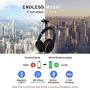 Noise Cancelling Headphones Real Over Ear,Wireless Lightweight Srhythm Durable Foldable Deep Bass Hi-Fi Stereo Bluetooth Headset with Mic and Wire for TV, PC, Cell Phone- Low Latency