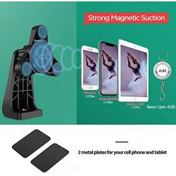 ORASANT Strong Magnetic Tripod Mount Fit for Iphone and Ipad, Vertical and Horizontal allowed Rotatable Tiltable Anti-Wobble Iphone Tripod Mount, 1 Sec Single Hand Easy Operate Phone Holder for Tripod