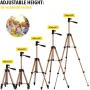 PEYOU Compatible for Ipad iPhone Tripod, 50 Inch Extendable Lightweight Aluminum Smartphone Camera Tablet Tripod Stand for Video + Wireless Remote + 2 in 1 Phone/Tablet Tripod Mount Holder