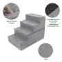 Made in USA Foldable Pet Steps/Stairs with CertiPUR-US Certified Foam for Dogs and Cats by Best Pet Supplies