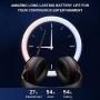 SLuB Bluetooth Headphones Over Ear Game Wireless/Wired/TF with Mic 60H Play Time Hi-Fi Deep Bass HD Stereo Sports Active Noise Cancelling Foldable Headset for Cell Phone/PC